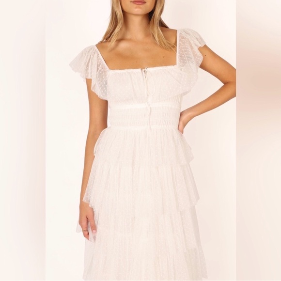 Petal & Pup Belle Maxi Dress Off White B1963. Size XS. Tiered Ruffles - Picture 3 of 7